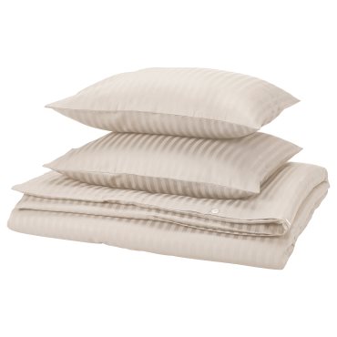 NATTJASMIN, quilt cover and 2 pillowcases, 240x220/50x60 cm, 804.426.07