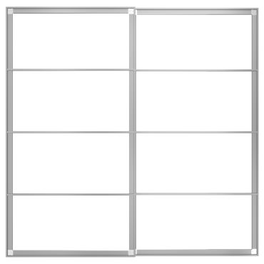 PAX, σκελετοί συρόμενων πορτών με ράγα, 200x201 cm, 804.581.89