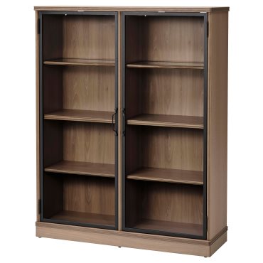 LANESUND, glass-door cabinet, 121x37x152 cm, 804.665.56