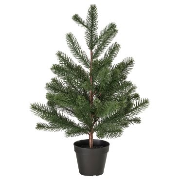 VINTERFINT, artificial potted Christmas tree in/outdoor, 12 cm, 806.065.33