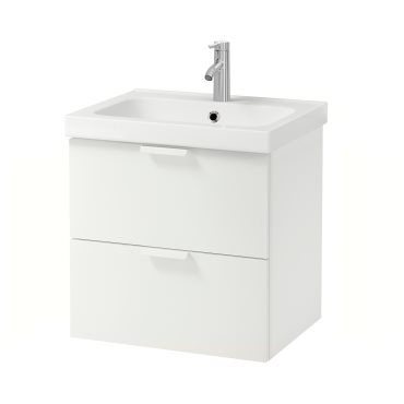 GODMORGON/ODENSVIK, wash-stand with 2 drawers, 892.928.25