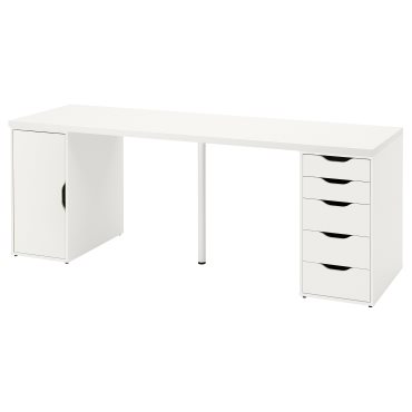 LAGKAPTEN/ALEX, desk, 200x60 cm, 895.216.95