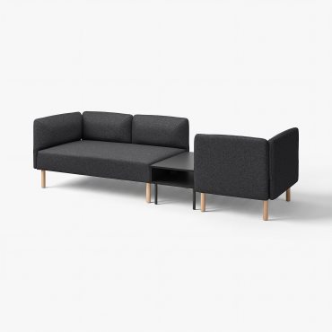 LILLEHEM, 3-seat modular sofa with side table, 895.697.48