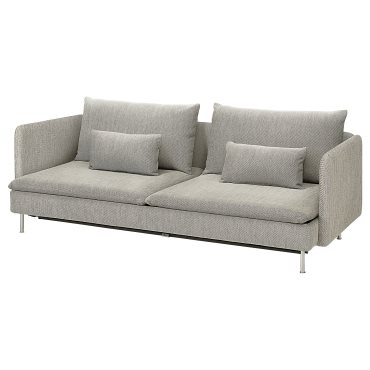SÖDERHAMN, 3-seat sofa-bed with armrests, 895.800.67