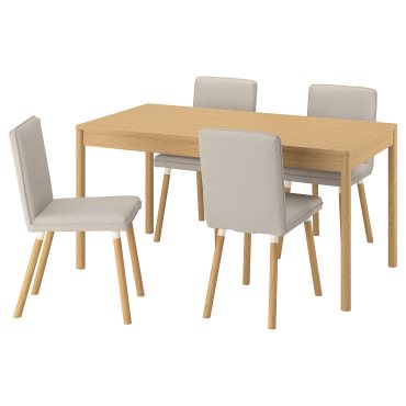 TONSTAD/TONSTAD, table and 4 chairs, 150x80 cm, 895.967.18