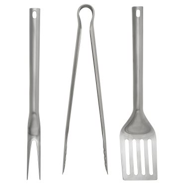 GRILLTIDER, εργαλεία ψησταριάς, σετ 3 τεμ., 905.419.23