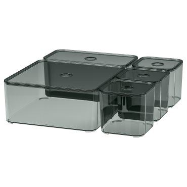 VISSLAAN, box with lid, set of 5, 905.545.38