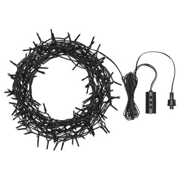 GETKÅL, lighting chain with built in LED light source/adjustable colour/outdoor, 24.8 m, 906.093.24
