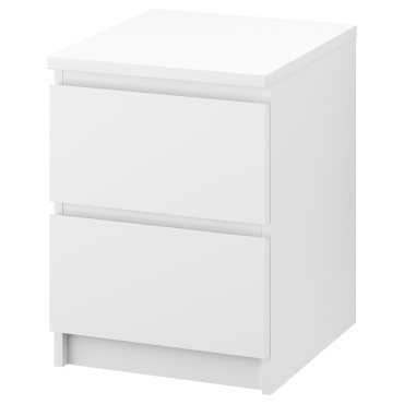 MALM, chest of 2 drawers, 40x55 cm, 906.253.19