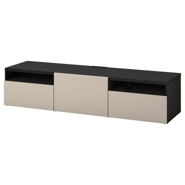BESTÅ, TV bench with door/drawers push open, 180x42x39 cm, 994.203.04