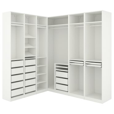 PAX, corner wardrobe, 211/213x236 cm, 995.031.39