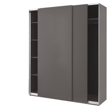 PAX/HASVIK, ντουλάπα με συρόμενες πόρτες, 200x66x236 cm, 995.031.58
