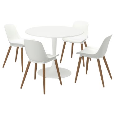 DOCKSTA/GRONSTA, τραπέζι και 4 καρέκλες, 103 cm, 995.488.40