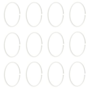 HASSJÖN, κρίκοι κουρτίνας μπάνιου, 12 τεμ., 004.660.08