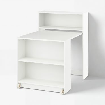 BILLY, βιβλιοθήκη με πτυσσόμενο τραπέζι, 80x33/112x106 cm, 005.797.55