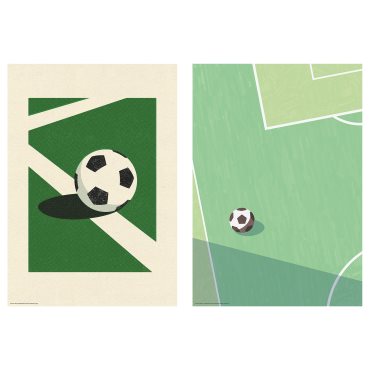 BILD, poster/football match/2 pack, 21x30 cm, 006.019.59