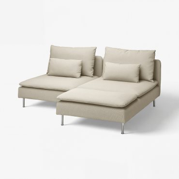 SÖDERHAMN, 2-seat sofa with chaise longue, 094.496.89