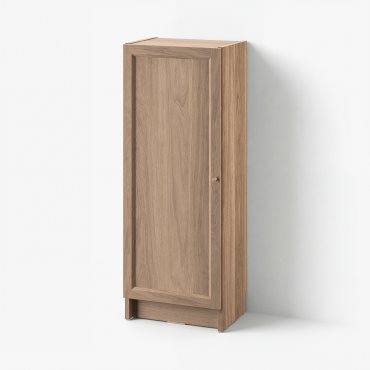 BILLY/OXBERG, bookcase with door, 40x30x106 cm, 094.832.92