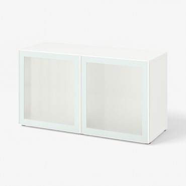 BESTÅ, ραφιέρα με πόρτες, 120x42x64 cm, 094.892.27