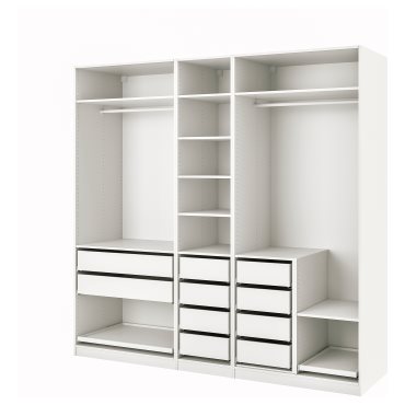 PAX, wardrobe combination, 250x58x236 cm, 095.031.34