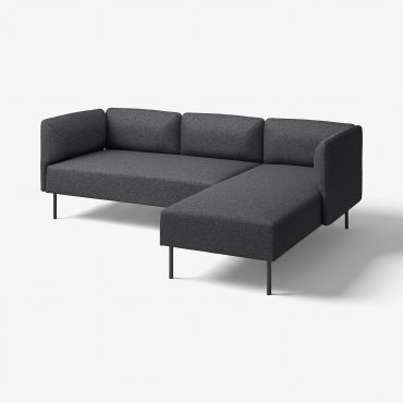 LILLEHEM, 3-seat modular sofa w chaise longue, 095.638.49