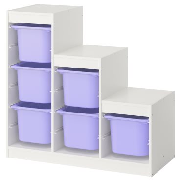 TROFAST, storage combination with boxes, 99x44x94 cm, 095.733.20