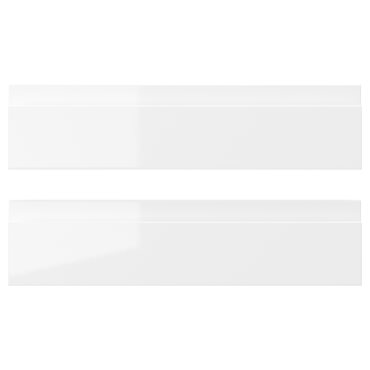VOXTORP, drawer front/high-gloss 2 pack, 40x10 cm, 103.974.96