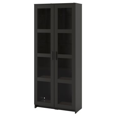 BRIMNES, glass-door cabinet, 104.098.71