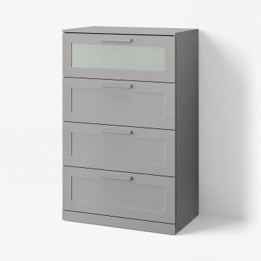BRIMNES, chest of 4 drawers, 78x124 cm, 106.028.02