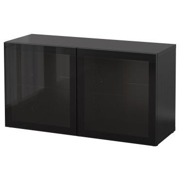 BESTÅ, shelf unit with doors, 120x42x64 cm, 190.477.57