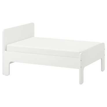 SLÄKT, extendable bed frame with slatted bed base, 193.264.28