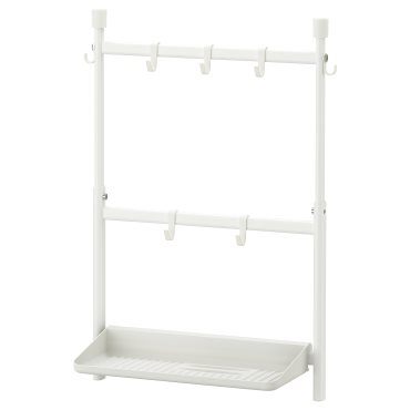 SUNNERSTA, kitchen organiser set/no drill/dish drainer/hook, 193.384.26