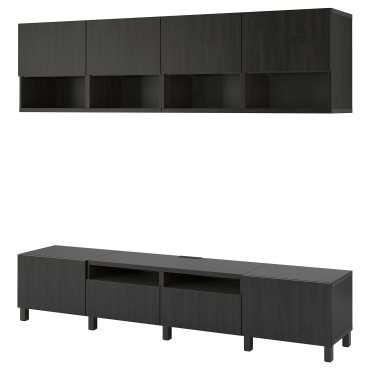 BESTÅ, TV storage combination/doors/drawers soft closing, 240x42x230 cm, 194.119.64