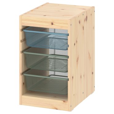 TROFAST, storage combination with boxes, 32x44x52 cm, 195.256.25