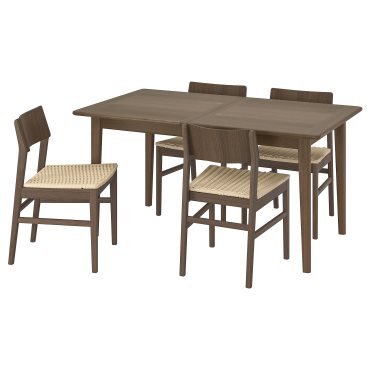 SKANSNAS, table and 4 chairs, 150/205 cm, 195.615.95