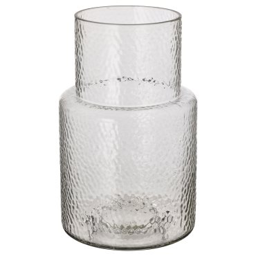 KONSTFULL, βάζο γυαλί/με σχέδια, 26 cm, 205.119.53