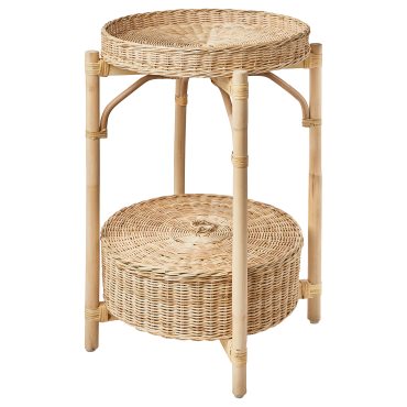 TOLKNING, bedside table/handmade, 52 cm, 205.126.60