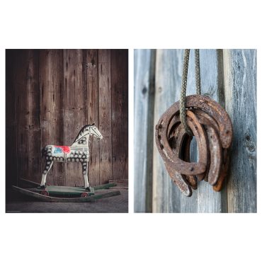 BILD, poster/Rocking horse/2 pack, 30x40 cm, 205.606.51