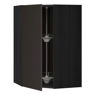 METOD, corner wall cabinet with carousel, 292.122.52