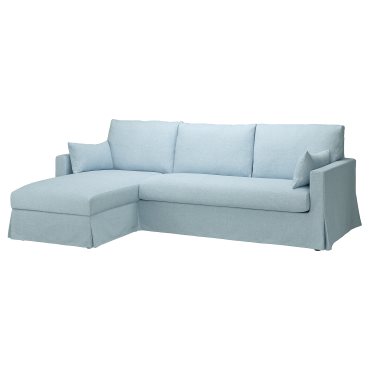 HYLTARP, 3-seat sofa with chaise longue, left, 294.896.98