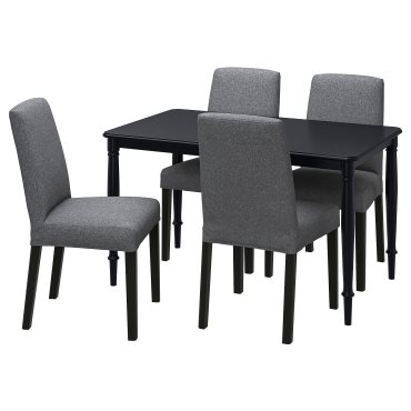 DANDERYD/BERGM, τραπέζι και 4 καρέκλες, 130 cm, 295.443.03