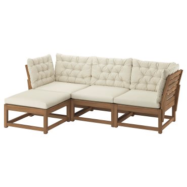 NÄMMARÖ, 3-seat modular sofa with footstool, outdoor, 295.752.24