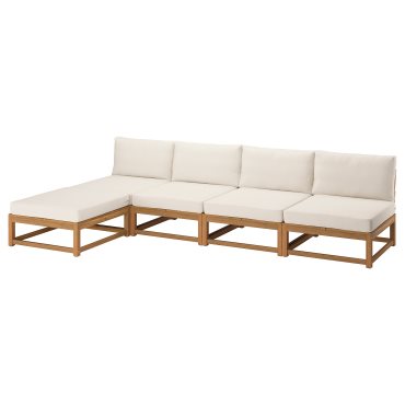 NÄMMARÖ, 4-seat modular sofa with chaise longue outdoor, 324 cm, 296.075.93