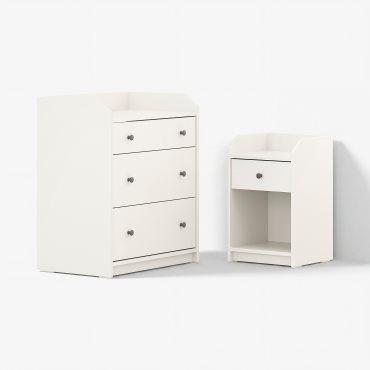 HAUGA, bedroom furniture, set of 2, 296.116.51