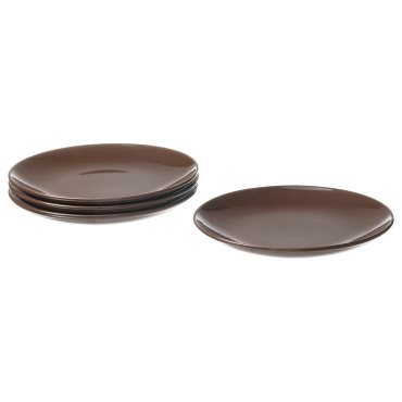 FÄRGKLAR, side plate/glossy 4 pack, 20 cm, 304.854.54