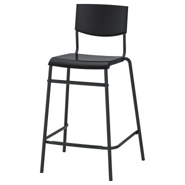 STIG, σκαμπό μπαρ με πλάτη, 63 cm, 304.984.18