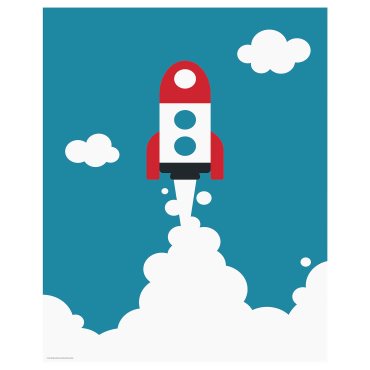 BILD, poster/rocket, 40x50 cm, 305.864.48