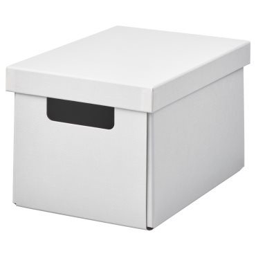 FJÄDERHARV, storage box with lid, 18x25x16 cm, 305.968.95