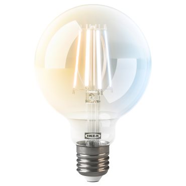 KAJPLATS, smart LED bulb E27 806 lumen, 95 mm, 306.114.81