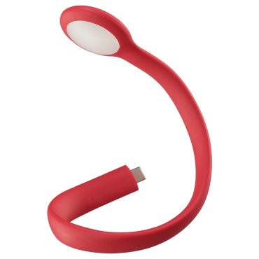 HÖSTULOTA, φωτιστικό με ενσωματωμένο φωτισμό LED και USB, 30 cm, 306.128.24
